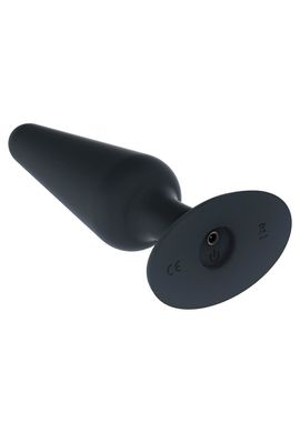 Анальна пробка з вібрацією Dorcel Best Vibe Plug M, макс. діаметр 4,1см, soft-touch силікон, Черный