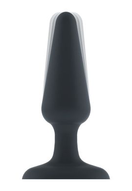 Анальная пробка с вибрацией Dorcel Best Vibe Plug M, макс. диаметр 4,1см, soft-touch силикон, Черный