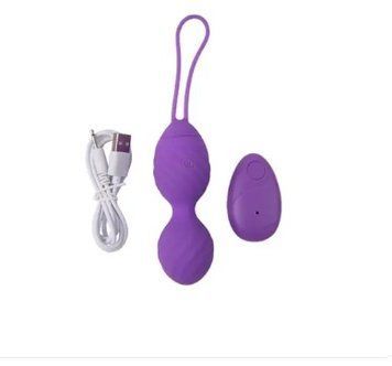Віброяйце з пультом керування Chisa M-Mello Ridged Vibrating Bullet, фіолетовий