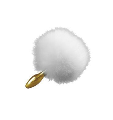 Анаальная пробка Upko Rabbit Fur Bunny Tail Small Butt Plug