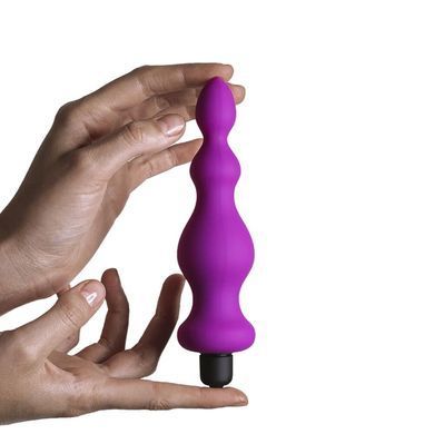 Анальна пробка з вібрацією Adrien Lastic Bullet Amuse Purple, макс. діаметр 3,9 см, Фиолетовый