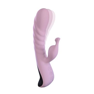 Вибратор Adrien Lastic Mini Trigger с массирующими движениями ствола, Розовый