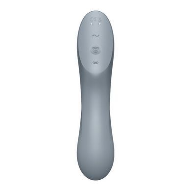 Вакуумний стимулятор з вібрацією Satisfyer Curvy Trinity 3 BlueGrey