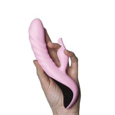 Вибратор Adrien Lastic Mini Trigger с массирующими движениями ствола, Розовый