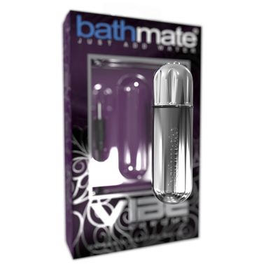 Вибропуля Bathmate Vibe Bullet Chrome, глубокая мощная вибрация, Серебристый