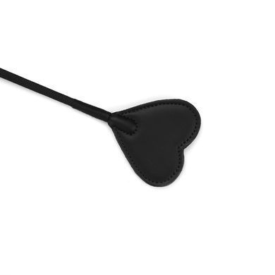 Шлепалка-сердце Liebe Seele Black Organosilicon Riding Crop, экокожа