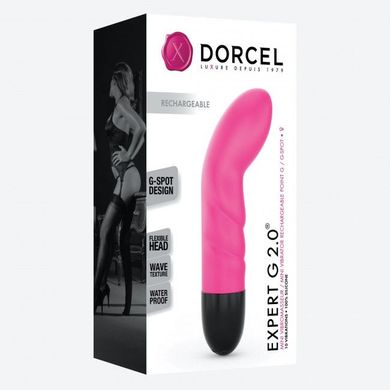 Вибратор Dorcel Expert G 2.0 Magenta для точки G, перезаряжаемый