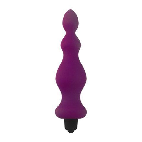 Анальная пробка с вибрацией Adrien Lastic Bullet Amuse Purple, макс. диаметр 3,9см, Фиолетовый