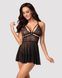 Нав'язливий 838-bab-1 babydoll & thong black l/xl