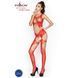 Бодистокинг Passion BS039 red, комбинезон, имитация чулок, Красный