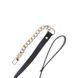 Поводок цепь с петлей из искусственной кожи Statement Leash золотистый, 75 см