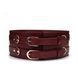 Шкіряний пояс для бондажу Liebe Seele Wine Red Waist Cuff, S Size