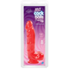 Фаллоимитатор Doc Johnson Jelly Jewels Cock & Balls Red, диаметр 3,6см, антибактериальный ПВХ, Красный