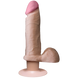 Фалоімітатор Doc Johnson The Realistic Cock 6 inch ULTRASKYN, діаметр 4,3 см, плавне регулювання, Телесный