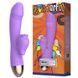 Вибратор-кролик с подогревом и шаловливым язычком для клитора Leten Wonderful Purple
