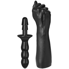 Кулак для фістинга Doc Johnson Titanmen The Fist with Vac-U-Lock Compatible Handle, діаметр 7,6 см, Черный