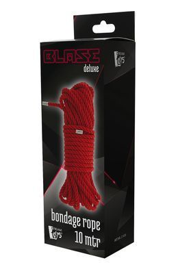 Веревка для бондажа BLAZE DELUXE BONDAGE ROPE 10M RED