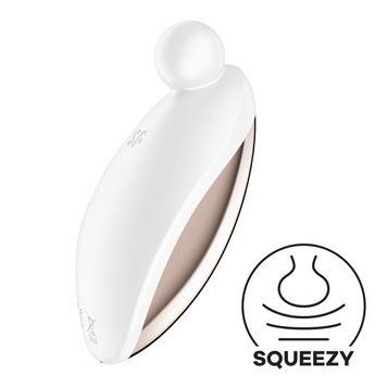 Вібратор для зовнішньої стимуляції Satisfyer Spot On 2 White, дуже потужний, гнучкий відросток