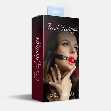 Кляп силиконовый Feral Feelings Silicon Ball Gag Black/Red