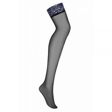 Чулки Obsessive Drimera stockings blue L/XL