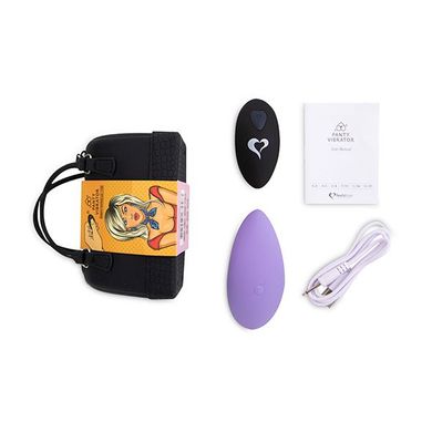 Вібратор в трусики FeelzToys Panty Vibrator Purple з пультом дистанційного керування, 6 режимів робо