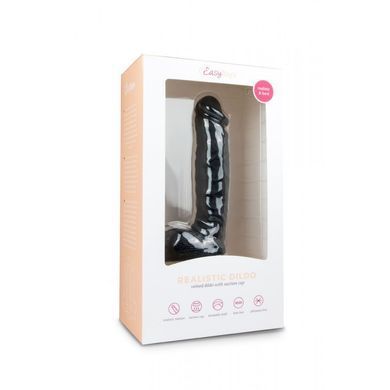 Фалоімітатор&nbsp;EasyToys Realistic&nbsp;Dildo&nbsp;-&nbsp;22,5cm&nbsp;ЧОРНИЙ