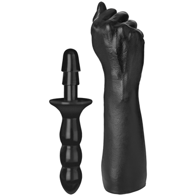 Кулак для фистинга Doc Johnson Titanmen The Fist with Vac-U-Lock Compatible Handle, диаметр 7,6см, Черный