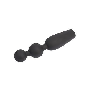 Анальная пробка с вибрирующими бусинами Vibrating Booty Beads-Black Mont-CHISA