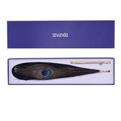 Лоскутка LOCKINK SEVANDA Natural Peacock Flirting Feather Tickler, перо павлина