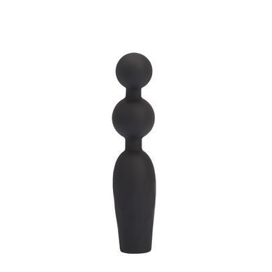 Анальная пробка с вибрирующими бусинами Vibrating Booty Beads-Black Mont-CHISA
