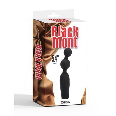 Анальная пробка с вибрирующими бусинами Vibrating Booty Beads-Black Mont-CHISA