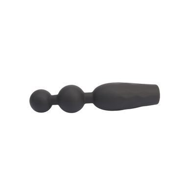 Анальная пробка с вибрирующими бусинами Vibrating Booty Beads-Black Mont-CHISA
