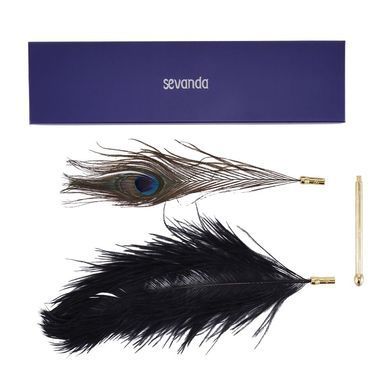 Лоскутка LOCKINK SEVANDA Natural Peacock Flirting Feather Tickler, перо павлина