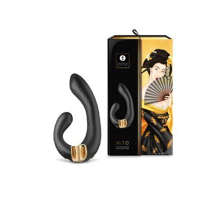 Вибратор-кролик Shunga Miyo Black, Черный