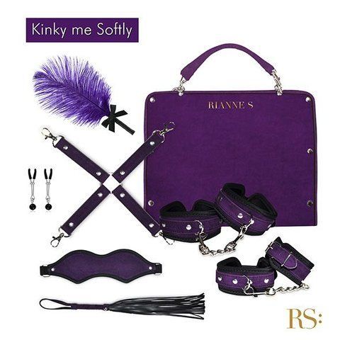 Подарочный набор для BDSM RIANNE S - Kinky Me Softly Purple: 8 предметов для удовольствия
