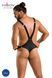 Мужское боди с люверсами Passion Harry XXL/XXXL, экокожа, черное, на лямках