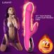 Вибратор-пульсатор Leten Automatical Thrusting Vibrator с подогревом, перезаряжаемый, 10 режимов, Розовый