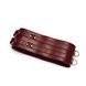 Шкіряний пояс для бондажу Liebe Seele Wine Red Waist Cuff, M Size