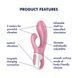 Вибратор-кролик Satisfyer Air Pump Bunny 2, надувается