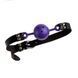 F61409 Кляп&nbsp;из экокожи Loveshop Latex BREATHABLE BALL GAG PURPLE