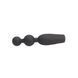 Анальная пробка с вибрирующими бусинами Vibrating Booty Beads-Black Mont-CHISA