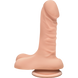 Фалоімітатор Doc Johnson The D - Super D - 6 Inch With Balls - ULTRASKYN - White, діаметр 3,8 см, Телесный
