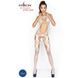 Бодістокінг Passion BS039 white, комбінезон, імітація панчох, Білий