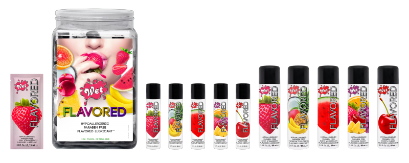 Съедобный лубрикант&nbsp;WET&nbsp;Flavored&nbsp;Juicy&nbsp;Watermelon&nbsp;30&nbsp;ml