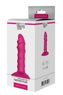 Анальний плаг CHEEKY LOVE TWISTED PLUG WITH SUCTION CU