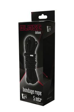 Мотузка для бондажу Dream Toys Blaze Deluxe чорна, 5 м