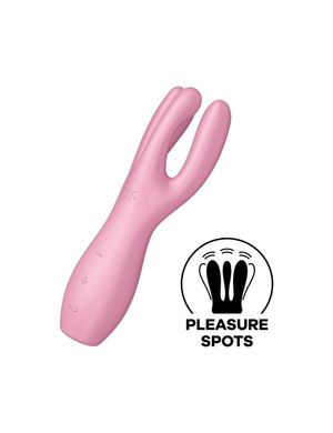 Кліторальний вібратор Satisfyer Threesome 3 Pink з трьома пальчиками