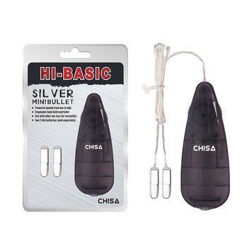 Мини&nbsp;вибропули&nbsp;с&nbsp;пультом&nbsp;CHISA Mini&nbsp;Twins&nbsp;Bullet Black