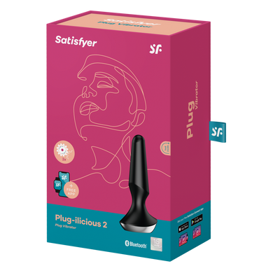 Анальна смарт-вібропробка Satisfyer Plug-ilicious 2 Black