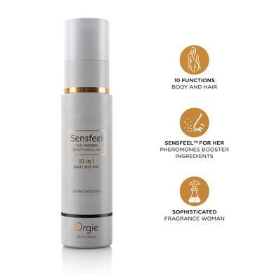 Лосьйон з феромонами для тіла та волосся Orgie &ndash; Sensfeel Seduction Elixir 10 in 1 for Woman (100 мл)